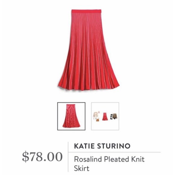 katie sturino Dresses & Skirts - Katie Sturino Rosalind Pleated Knit Skirt plus 3X